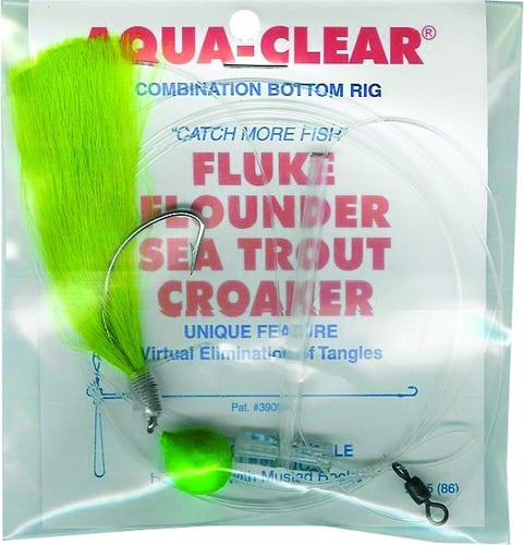 Aqua Clear FW4GFGH Single Leader Fluke/Flounder/Trout Grn Float Grn | 692760130228