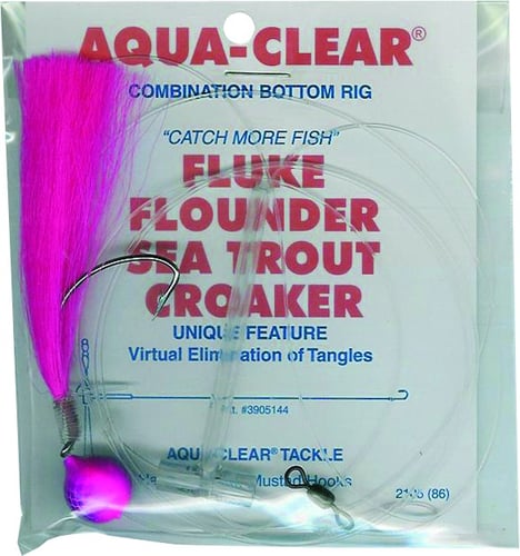 Aqua Clear FW4KFKH Single Leader Fluke/Flounder/Trout Pink Float | 692760134332