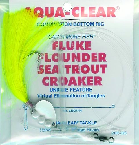 Aqua Clear FW4ESC Single Leader Fluke/Flounder/Trout Cht | 692760120106
