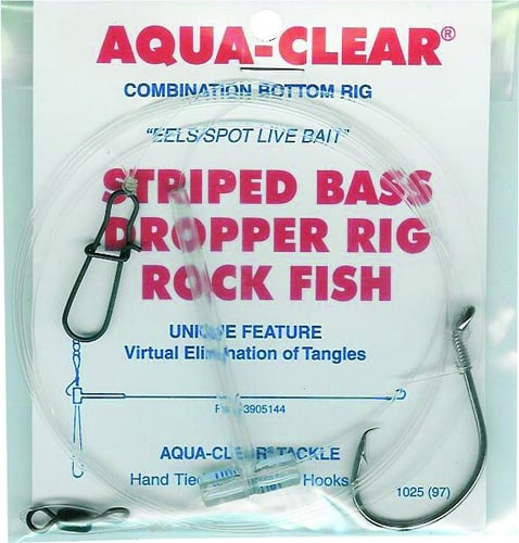 Aqua Clear ST7C Striper Rig/Live Bait/Eel Spot 7/0 Circle Hook 5 | 692760407115