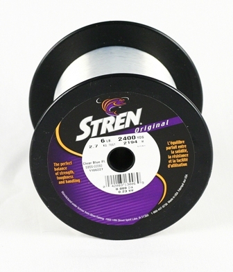 Stren SBSS-00060 Original Mono Bulk Spool 6lb 2400yd Clear/Blue