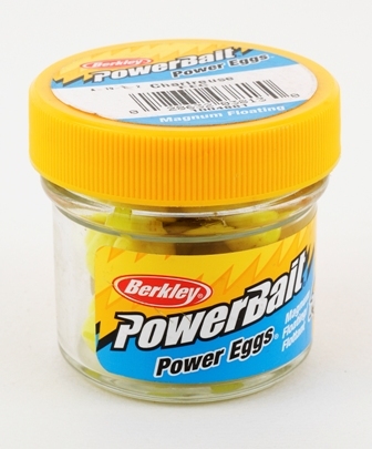 Berkley FEC PowerBait Power Eggs Floating Magnum Chartreuse 1oz Jar