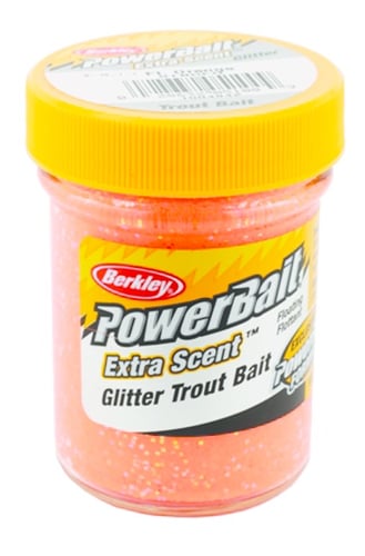 Berkley STBGFO PowerBait Glitter Trout Bait Fluorescent Orange