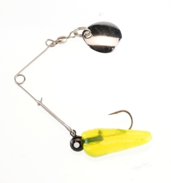 Johnson BSVP1/32FC Beetle Spin Jig 1 Inch, 1/32oz, Fluorescent Chartreuse | 022021500109