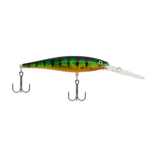 Berkley FFMN9D-FLPR Flicker Minnow Pro Flash Crankbait, Flashy Perch