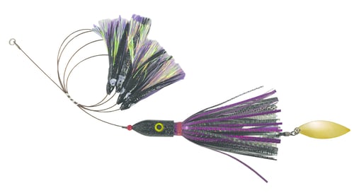 Blue Water Candy 58202 JagAHoo Fishing Rig, 8 oz, Purple/Black | 091533582026