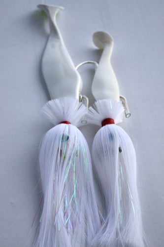 Blue Water Candy 60423 Loaded 3x2 Tandem Cobia Rig White, 6 Inch  5 Inch Shad | 091533604230
