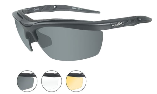 WileyX 4006 GUARD ADVANCED Shooting Glasses 3 Lenses Smoke | 712316000253