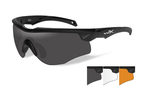 WileyX 2802 WX ROGUE Shooting Glasses 2 Lenses Smoke Grey | 712316061650