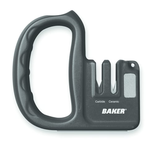 Baker BDKS Dual Knife Sharpener Carbide/Ceramic w/Hook Hone | 044434060162