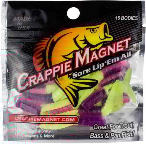 Leland 14069 Crappie Magnet 15pc Body, Glow Pop | 654296140690