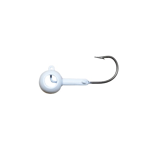 Leland 22107 Eyehole Round Jighead White 1/16oz | 654296221078