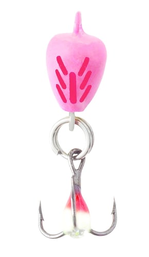 Clam 9447 Bomb Spoon, 1/8 Oz, Size 10, Glow Red Tiger
