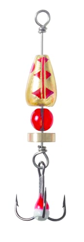 Clam 109693 Time Bomb Spoon, 1/8 Oz Size 10, Gold Tiger | 719921096930