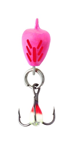 Clam 9459 Bomb Spoon, 1/4 Oz, Size 8, Glow Red Tiger
