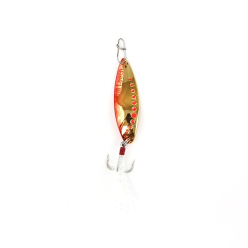 Clam 110107 Leech Flutter Spoon 1/16oz, Size 12, Red Gold
