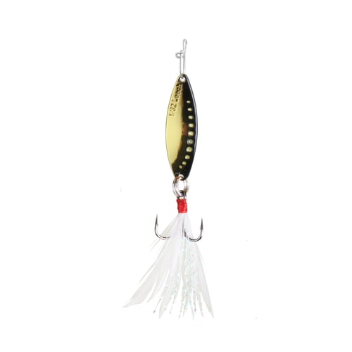 Clam 110854 Panfish Leech Flutter Spoon, 1/32oz, Size 14, Golden