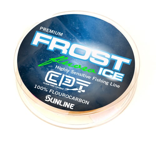 Clam 10965 CPT Frost Fluorocarbon 5lb Metered (Chartreuse/Clear) 50
