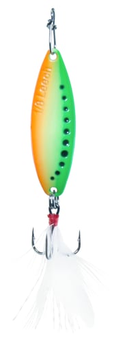 Clam 112650 Panfish Leech Flutter Spoon, 1/32oz, Size 14, Glow