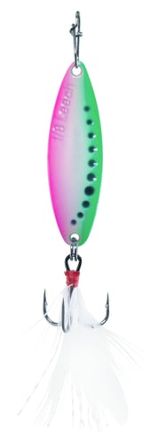 Clam 112659 Leech Flutter Spoon 1/8oz, Size 10, Glow Watermelon
