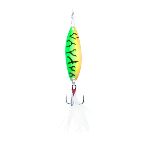 Clam 14313 Panfish Leech Flutter Spoon, 1/32oz, Size 14, Glow