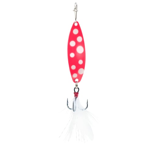 Clam 14330 Leech Flutter Spoon 1/8oz, Size 14, Glow Pink