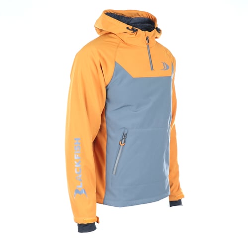 Blackfish 14752 Gale Softshell Pullover - Charcoal/Orange size XL