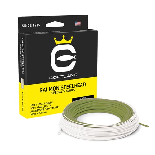 Cortland 475861 Salmon Steelhead WF10F Olive / White 100 FT | 043372475861