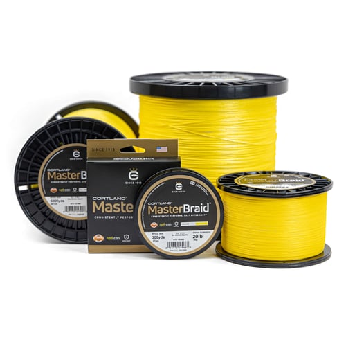 Cortland 160576 Master Braid 15 LB Yellow 150 YDS | 043372160576