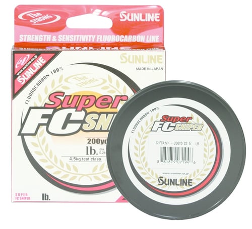 Sunline 63038906 Super FC Sniper Fluorocarbon Line 5lb 200yd Natural