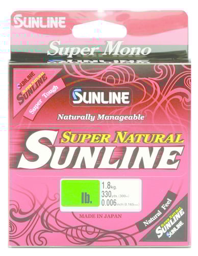 Sunline 63758746 Super Natural Monofilament Line 10lb 330yd | 881879071670