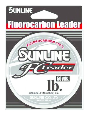 Sunline 63041850 FC Fluorocarbon Leader 8lb 50yd Clear Spool