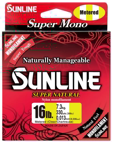 Sunline 63760612 Super Natural  Mono, Metered 330yd 16lb | 881879088548