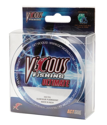 Vicious VCB8 Ultimate Mono 8lb 330yd Clear/Blue | 876152000027