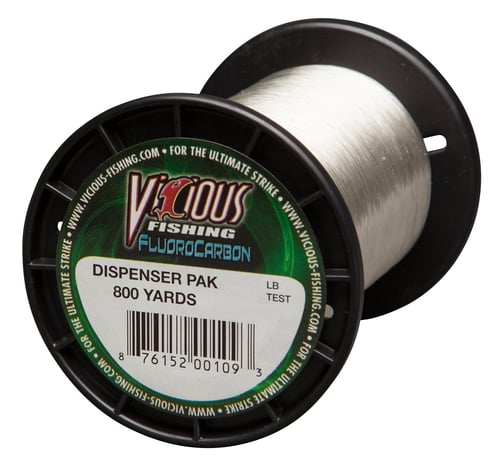 Vicious FLB15 Fluorocarbon Line 15lb 800yd Clear | 876152001123