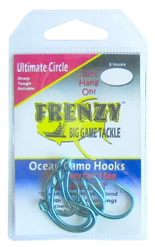Frenzy UCHB09 Ultimate Circle Hook Size 9/0, Blue, 6 per Pack | 896019000434