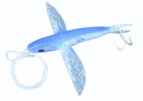 Frenzy BFFBLR Ballistic Flyer Rigged Flying Fish, 8 Inch, Blue | 896019000007