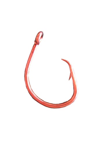 Frenzy UCHR08 Ultimate Circle Hook Size 8/0, Red, 6 per Pack | 896019000366