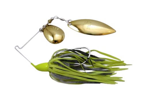 Humdinger 02L Spinnerbait, 1/4 oz 4/0 Hook, Gold Colorado/Willow | 045494092124