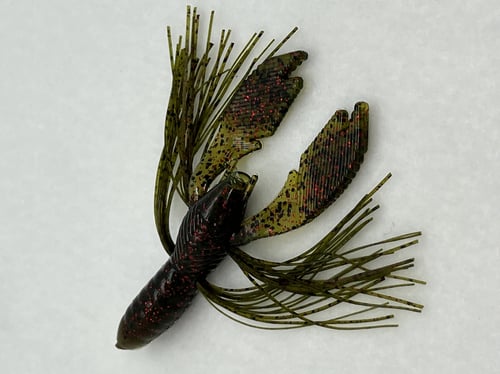 Tightlines UV GRWHYRWR HyBrid Craw RATTLING 4 Inch Watermelon Red | 704433198425
