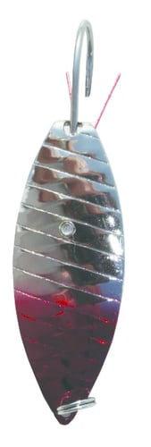Aqua Dream WS02 3/8 Weedless Spoon 3/8 oz, Nickel/Red | 851298002074