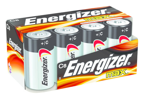 Energizer E93FP8 Max Alkaline C Batteries Cell 8Pk