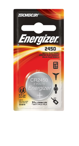 Energizer ECR2450BP Lithium Coin Battery CR2450