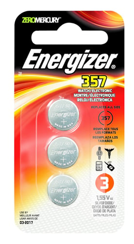 Energizer 357BPZ-3N Watch Battery 357/303 3Pk