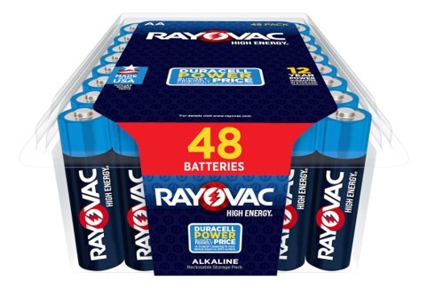 Rayovac ROV815-48PP High Energy 48pk AA Batteries | 012800523108