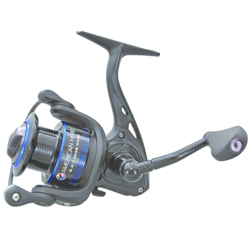 Lew's AH100 American Hero Spin Reel Ambi, 4BB + 1RB, 6.2:1 Ratio, Alum