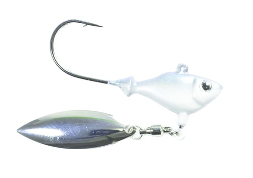 Fish Head 1100107 Spin Jighead, 1/2 oz, 5/0 Hook, Albino | 814787020041