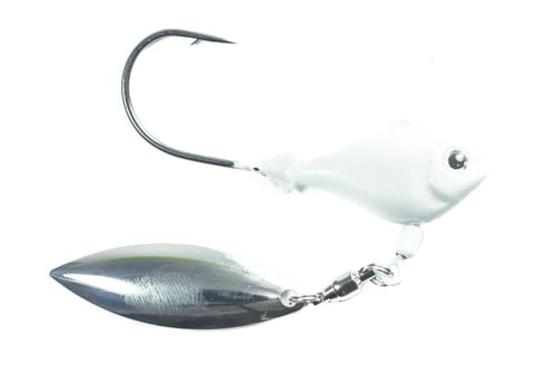 Fish Head 1100807 Spin Jighead, 1/2 oz, 5/0 Hook, Pearl White | 814787020539