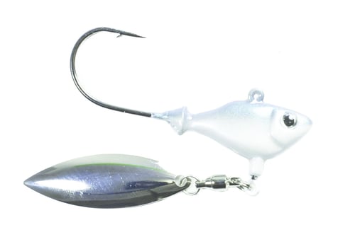 Fish Head 1100105 Spin Jighead, 1/4 oz, 5/0 Hook, Albino | 814787020027