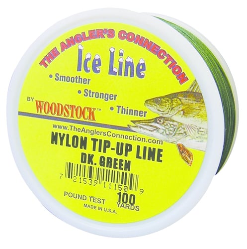 Woodstock TU-100-30-G Tip-Up Line Green 30# 100Yd